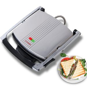 Hommer 2100 Watts Stainless Steel Non-Sticking Surface Grill and Toaster with a Tray to Excess Oil and Fat - Image 3