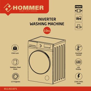 Hommer 10 KG Washing Machine 2000 Watt - Image 3