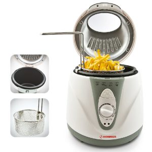 ⁦Hommer 1.0 Liter 1100 Watts Deep Fryer 011.025.006⁩ - الصورة ⁦3⁩