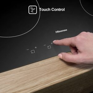 ⁦Hisense, Built-in Electric Ceramic Glass Hob, 4 Burners, 60cm, Black, HHU60CEEC⁩ - الصورة ⁦4⁩