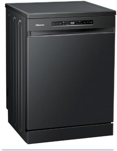 ⁦Hisense Freestanding Dishwasher, 8 Programs, 15 Place Settings, Black - HS623E91B⁩ - الصورة ⁦3⁩