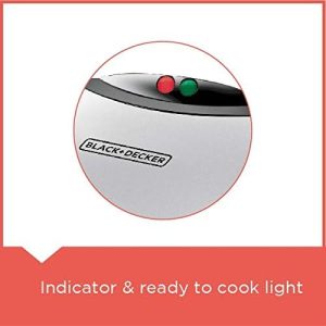 Black & Decker 2-Slice Non-Stick Sandwich Maker, 750W, Silver - TS2080-B5 - Image 7