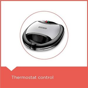 Black & Decker 2-Slice Non-Stick Sandwich Maker, 750W, Black - TS2000-B5 - Image 6