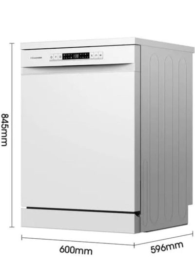 ⁦Hisense Freestanding Dishwasher, 8 Programs, 15 Place Settings, White - HS623E91W⁩ - الصورة ⁦5⁩