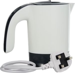 ⁦Black & Decker Plastic Electric Kettle, 650 Watt, 0.5 Liter, White - TR250JA-B5⁩ - الصورة ⁦3⁩