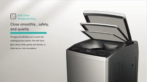 Hisense, Top Load Washing Machine, 8kg, Titanium Gray, WTJA802T - Image 5