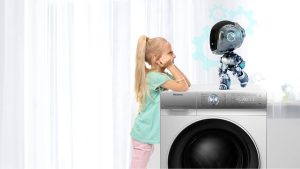 Hisense, Steam Washing Machine, Front Load , 8kg, White, WFQP8014EVM - Image 6