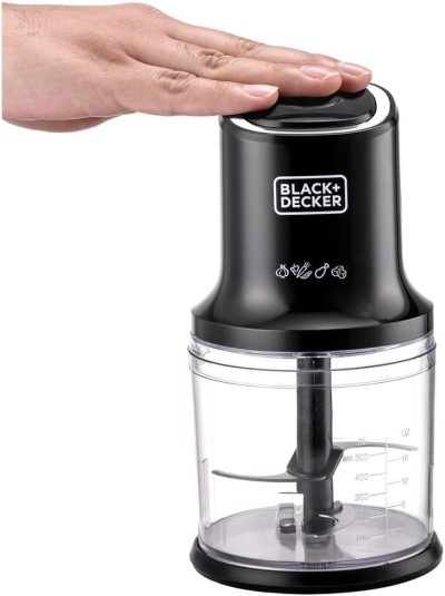 Black & Decker 500W Vertical Chopper with Stainless Blades, 500ml, Black - SB4000-B5 - Image 3