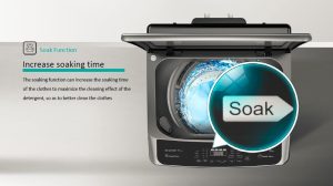 Hisense, Top Load Washing Machine, 8kg, Titanium Gray, WTJA802T - Image 6