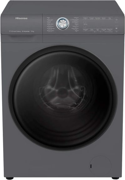 Hisense Fully Automatic Front Load Washing Machine, 10 kg, Grey - WFER1014VAT - Image 3