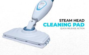 ⁦Black & Decker 1300W Electric Steam Mop, 350ml, White - FSM1605-B5⁩ - الصورة ⁦4⁩