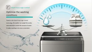 Hisense, Top Load Washing Machine, 8kg, Titanium Gray, WTJA802T - Image 4