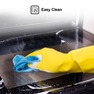 ⁦Hisense 4-Burner Stainless Steel Built-In Electric Hob and Oven, 60cm, Black - H60BISPB⁩ - الصورة ⁦3⁩