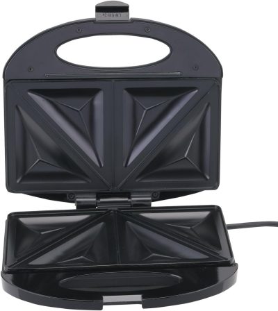 Black & Decker 2-Slice Non-Stick Sandwich Maker, 600W, Black - TS1000-B5 - Image 3