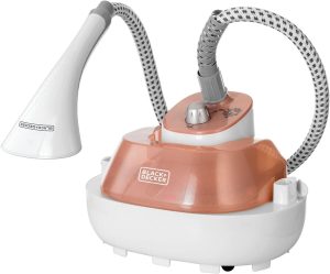 ⁦Black & Decker Vertical Steam Iron, 1785W, 2L, Rose - GSTM2050-B5⁩ - الصورة ⁦3⁩