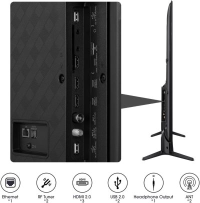 Hisense, TV Screen, 58 Inches, Smart, 60 Hertz, Built-in Receiver, VIDAA Operating System, 58A6K - Image 6