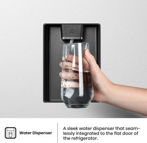 ⁦Hisense Inverter Refrigerator, French Cross Door, 749 Liters, Silver - RQ749N4ASU⁩ - الصورة ⁦8⁩