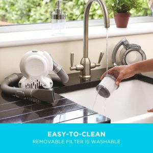 ⁦Black & Decker 14.4V Cordless Handheld Vacuum Cleaner, 560ml, Grey - PD1420LP-GB⁩ - الصورة ⁦4⁩