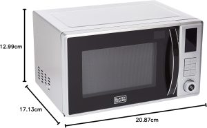 Black & Decker Digital Microwave with Grill, 800W, 23L, Silver - MZ2310PG-B5 - Image 5