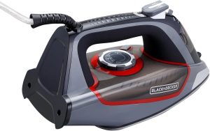 Black & Decker Ceramic Steam Iron, 2200W, 380ml, Grey - X2050-B5 - Image 5