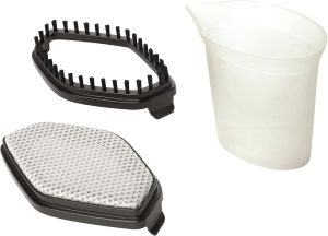 ⁦Black & Decker Handheld Steam Iron, 1600W, 240ml, Black - HSTD1600-B5⁩ - الصورة ⁦3⁩