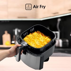 ⁦Hisense Digital Air Fryer, 1700W, 5L, Silver - HH60TASS⁩ - الصورة ⁦3⁩