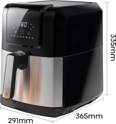 ⁦Hisense Digital Air Fryer, 1700W, 5L, Silver - HH60TASS⁩ - الصورة ⁦6⁩