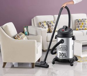 ⁦Black & Decker 1610W Cylinder Vacuum Cleaner, 30L, Silver - WV1450-B5⁩ - الصورة ⁦3⁩