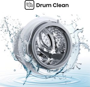 Hisense, Front Load Steam Washing Machine, 9kg, White, WFQP9014EVMT - Image 7