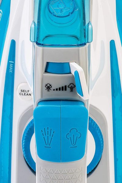 Black & Decker Ceramic Steam Iron, 2800W, 320ml, Blue - X2800-B5 - Image 5