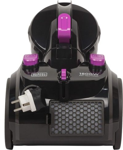 ⁦Black & Decker 1800W Bagless Cylinder Vacuum Cleaner, 2.5L, Purple - VM1880-B5⁩ - الصورة ⁦3⁩