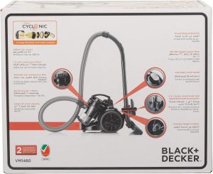 ⁦Black & Decker 1480W Bagless Cylinder Vacuum Cleaner, 2L, Black - VM1480-B5⁩ - الصورة ⁦8⁩
