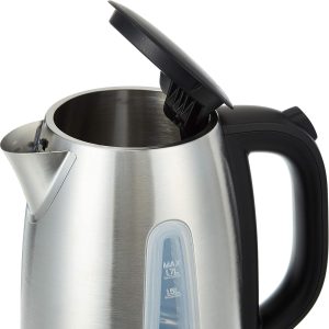 ⁦Black & Decker Stainless Steel Electric Kettle, 2200W, 1.7L, Silver - JC450-B5⁩ - الصورة ⁦3⁩