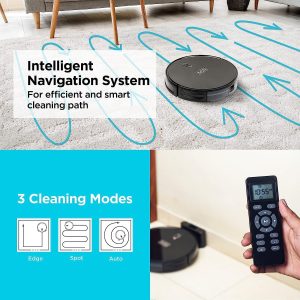 ⁦Black & Decker Robotic Vacuum and Mop, 2600 mAh, 2000 Pa, Black - BRVA425B00-B5⁩ - الصورة ⁦4⁩