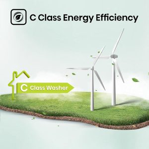 Hisense, Front Load Steam Washing Machine, 9kg, White, WFQP9014EVMT - Image 6