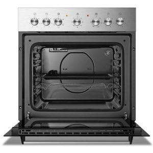 ⁦Hisense 4-Burner Stainless Steel Built-In Electric Hob and Oven, 60cm, Silver - H60BISPS⁩ - الصورة ⁦3⁩