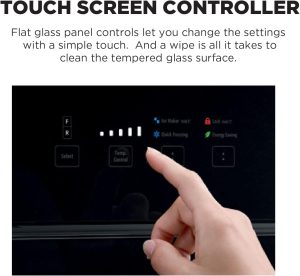 ⁦Hitachi No Frost Refrigerator, Glass Door, 750 Liters, Black - 8565DF-GBKET⁩ - الصورة ⁦4⁩