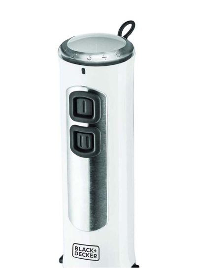 Black & Decker Hand Blender with Chopper, Bowl and Whisk, 400W, 500ml, White - SB4000-B5 - Image 4