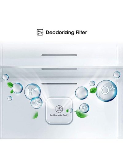 ⁦Hisense No Frost Refrigerator, Side-by-Side, 670 Liters, Silver - RS670N4ASU⁩ - الصورة ⁦6⁩