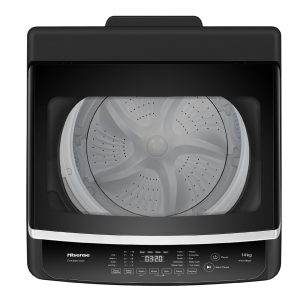 ⁦Hisense, Top Load Washing Machine, 14kg, Titanium Gray, WTJA1402T⁩ - الصورة ⁦5⁩