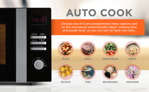 Black & Decker Digital Microwave with Grill, 900 Watts, 28 Liters, Black - MZ2800PG-B5 - Image 3