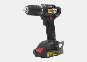 ⁦مفك براغي كاتربيلر، 18 فولت، 50 نيوتن متر، مع بطاريتين، أسود - DX155.1⁩ - الصورة ⁦2⁩