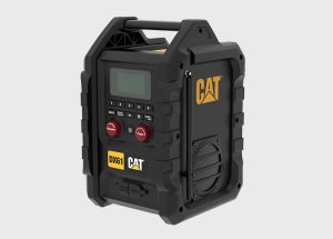 ⁦راديو كاتربيلر مع سماعات ومنفذ شحن USB، بدون بطارية وشاحن، أسود - DX61B.1⁩ - الصورة ⁦2⁩