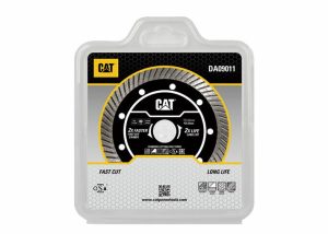 ⁦قرص قطع ماسي توربو كاتربيلر، 115 مم، سماكة 2.2 مم، للخرسانة، أسود وفضي - DA09011⁩ - الصورة ⁦2⁩