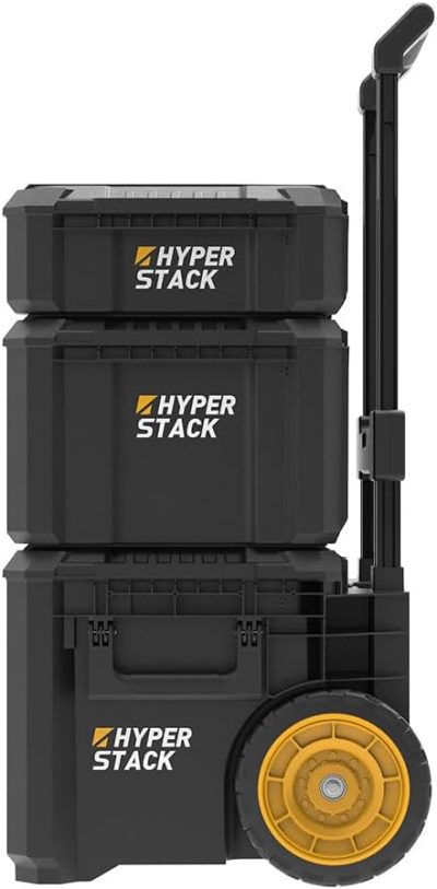 مجموعة صناديق أدوات كاتربيلر 3 قطع بعجلات، أسود - DA41005 - الصورة 2