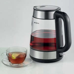 غلاية ماء زجاجية أرييت، 2200 واط، 1.7 لتر، فضي وأسود - 00C287401AR0 - Image 3