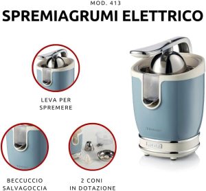 عصارة حمضيات أرييت، 85 واط، أزرق وأبيض - 00C041305AR0/BL - Image 3