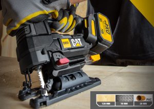 ⁦منشار ترددي كاتربيلر، 18 فولت، أسود - DX51B⁩ - الصورة ⁦3⁩