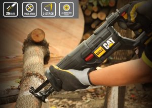 منشار ترددي كاتربيلر، 18 فولت، بدون بطارية وشاحن، أسود - DX52B - Image 3