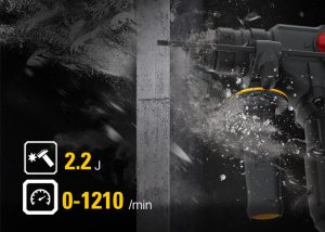 مطرقة تكسير كاتربيلر، 18 فولت، 26 ملم SDS، أسود - DX21 - الصورة 3